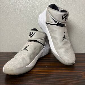 Jordan Why Not Zer0.1 Size 11 Tech Grey Black White Orange Melon Tint Sneakers